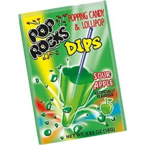 Pop Rocks Dips Sours Apple 0.63oz 18ct